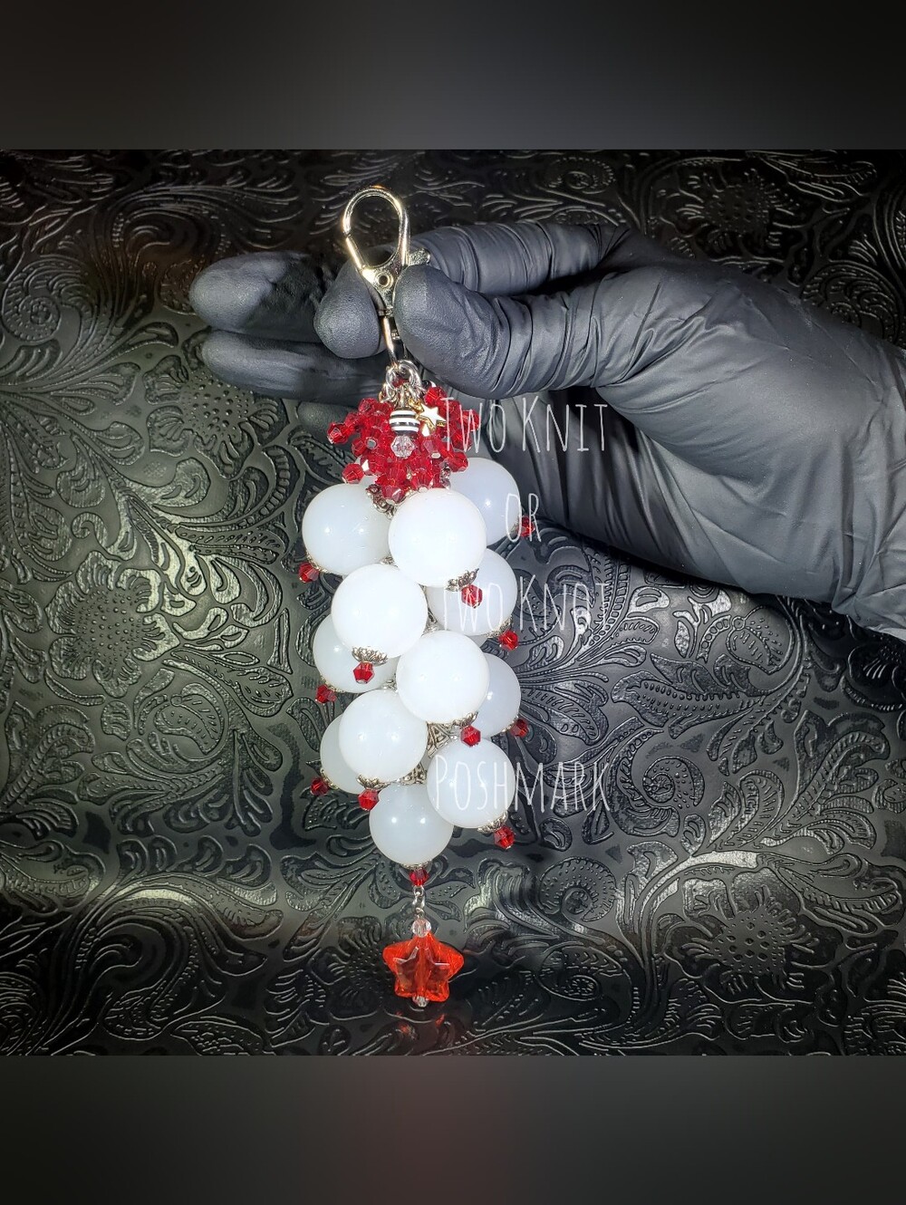 ⭐️ HANDMADE 7" 20MM JUMBO CHUNKY PURSE CHARM / KEYCHAIN